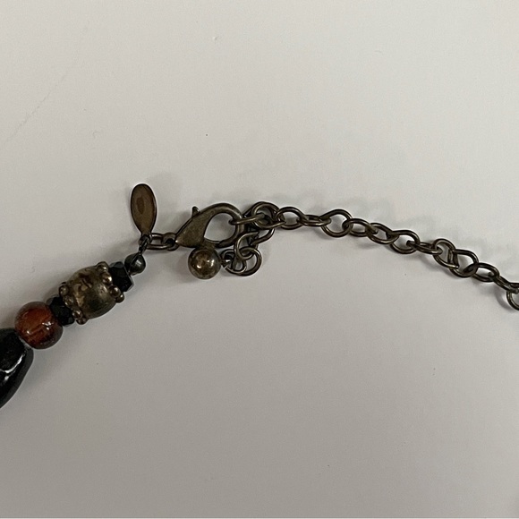 Chico’s gorgeous chunky stone bead medallion necklace - Picture 5 of 5